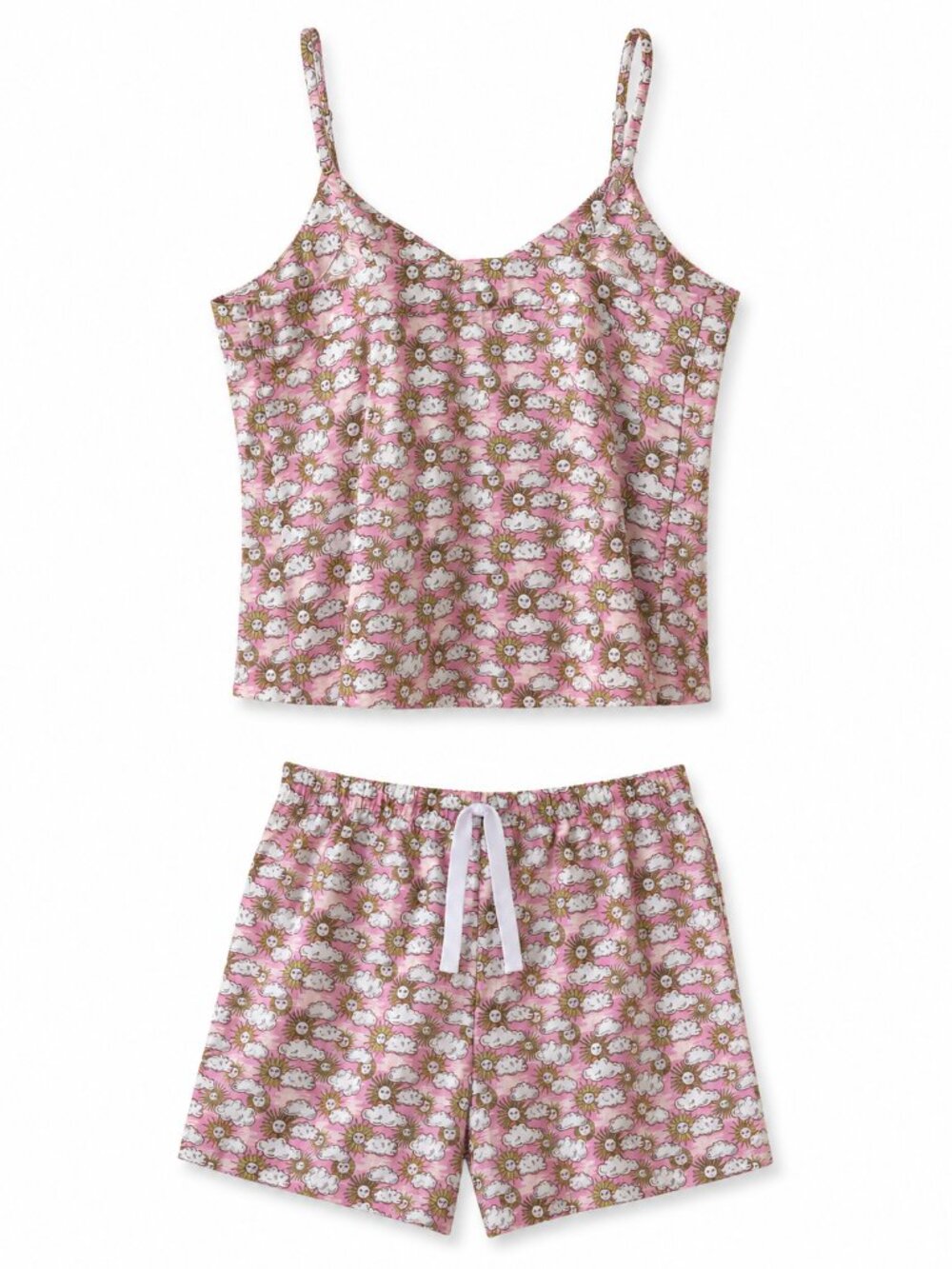 BedHead Pajamas Pink Floral Cami Short Set XS